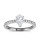 The Queen Diamond - 1,00 ct Zentraldiamant + 0,36 ct Seitensteine Diamantring in Weissgold