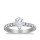 The Queen Diamond - 1,00 ct Zentraldiamant + 0,60 ct Seitensteine Diamantring in Weissgold