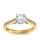 The Queen Diamond - 1,50 ct  Zentraldiamant + 0,48 ct Seitensteine Diamantring in Gelbgold