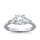 The Queen Diamond - 1,50 ct Zentraldiamant + 0,30 ct Seitensteine Diamantring in Weissgold