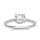The Queen Diamond - 1,50 ct Zentraldiamant + 0,42 ct Seitensteine Diamantring in Weissgold