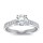 The Queen Diamond - 1,50 ct Zentraldiamant + 0,64 ct Seitensteine Diamantring in Weissgold