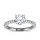 The Queen Diamond - 1,50 ct Zentraldiamant + 0,36 ct Seitensteine Diamantring in Weissgold