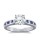 The Queen Diamond - 1,50 ct Zentraldiamant + 0,20 ct Seitensteine / 0,20 ct Saphir Diamantring in Weissgold