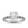 The Queen Diamond - 2,00 ct Zentraldiamant + 0,20 ct Seitensteine / 0,20 ct Saphir Diamantring in Weissgold