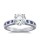 The Queen Diamond - 2,00 ct Zentraldiamant + 0,20 ct Seitensteine / 0,20 ct Saphir Diamantring in Weissgold