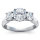 The Queen Diamond - 0,50 ct DIAMANTRING MIT SEITENSTEINEN (Zentraldiamant +2x0,30ct)