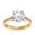 The Queen Diamond - 3,00 ct  Zentraldiamant + 0,48 ct Seitensteine Diamantring in Gelbgold