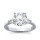 The Queen Diamond - 3,00 ct Zentraldiamant + 0,30 ct Seitensteine Diamantring in Weissgold