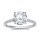 The Queen Diamond - 3,00 ct Zentraldiamant + 0,42 ct Seitensteine Diamantring in Weissgold