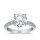 The Queen Diamond - 3,00 ct Zentraldiamant + 0,64 ct Seitensteine Diamantring in Weissgold