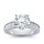 The Queen Diamond - 3,00 ct Zentraldiamant + 0,48 ct Seitensteine Diamantring in Weissgold