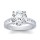 The Queen Diamond - 4,00 ct Zentraldiamant + 0,60 ct Seitensteine Diamantring in Weissgold