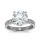 The Queen Diamond - 4,00 ct Zentraldiamant + 0,48 ct Seitensteine Diamantring in Weissgold