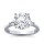 The Queen Diamond - 4,00 ct Zentraldiamant + 0,30 ct Seitensteine Diamantring in Weissgold