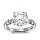 The Queen Diamond - 4,00 ct Zentraldiamant + 0,70 ct Seitensteine Diamantring in Weissgold