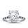 The Queen Diamond - 4,00 ct Zentraldiamant + 0,20 ct Seitensteine / 0,20 ct Saphir Diamantring in Weissgold