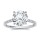The Queen Diamond - 4,00 ct Zentraldiamant + 0,42 ct Seitensteine Diamantring in Weissgold