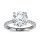 The Queen Diamond - 4,00 ct Zentraldiamant + 0,36 ct Seitensteine Diamantring in Weissgold