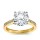 The Queen Diamond - 4,00 ct  Zentraldiamant + 0,48 ct Seitensteine Diamantring in Gelbgold