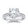 The Queen Diamond - 4,00 ct Zentraldiamant + 0,48 ct Seitensteine Diamantring in Weissgold
