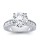 The Queen Diamond - 4,00 ct Zentraldiamant + 0,48 ct Seitensteine Diamantring in Weissgold