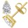 The Great 1884 1,00 ct Diamantohrringe in Gelbgold