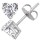 Original Empire 4,00 ct Diamantohrringe in Weissgold