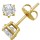 Original Empire 2,00 ct Diamantohrringe in Gelbgold
