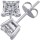 Original Empire 0,20 ct Diamantohrringe in Weissgold