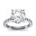 The Queen Diamond - 5,00 ct Zentraldiamant + 0,70 ct Seitensteine Diamantring in Weissgold