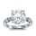 The Queen Diamond - 5,00 ct Zentraldiamant + 0,70 ct Seitensteine Diamantring in Weissgold