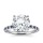 The Queen Diamond - 5,00 ct Zentraldiamant + 0,20 ct Seitensteine / 0,20 ct Saphir Diamantring in Weissgold