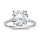 The Queen Diamond - 5,00 ct Zentraldiamant + 0,42 ct Seitensteine Diamantring in Weissgold