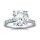 The Queen Diamond - 5,00 ct Zentraldiamant + 0,60 ct Seitensteine Diamantring in Weissgold