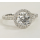 The Queen Diamond 1,00 ct Zentraldiamant + 0,30 ct Haloring in Weissgold - sofort verfügbar