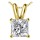 Original Empire 1,50 ct Diamant Anhänger in Gelbgold