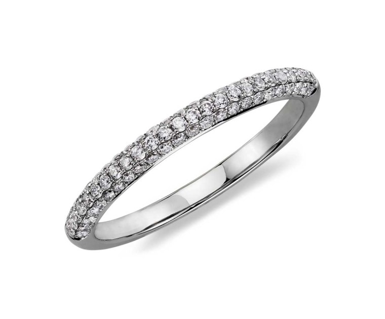 Original Empire 0,37 ct DIAMANTBANDRING MIT MEHREREN DIAMANTEN