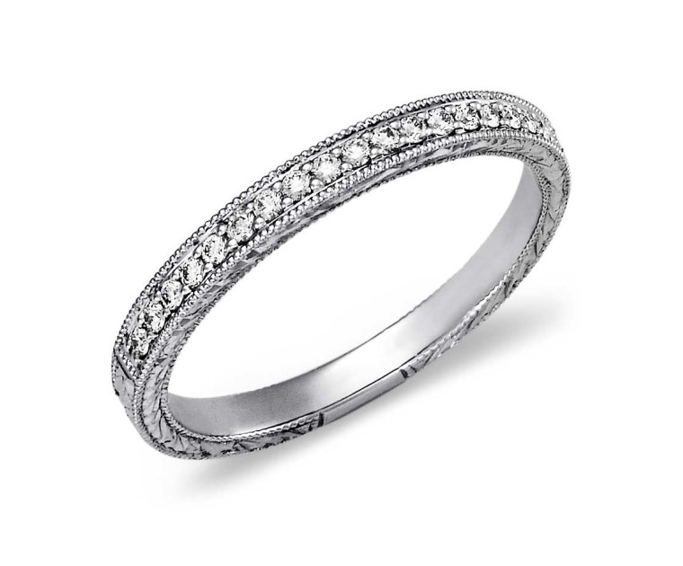 Original Empire 0,20 ct DIAMANTBANDRING MIT MEHREREN DIAMANTEN