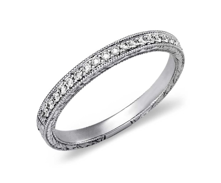 Original Empire 0,20 ct DIAMANTBANDRING MIT MEHREREN DIAMANTEN