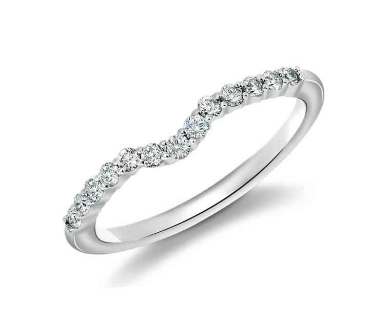 Original Empire 0,23 ct DIAMANTBANDRING MIT MEHREREN DIAMANTEN