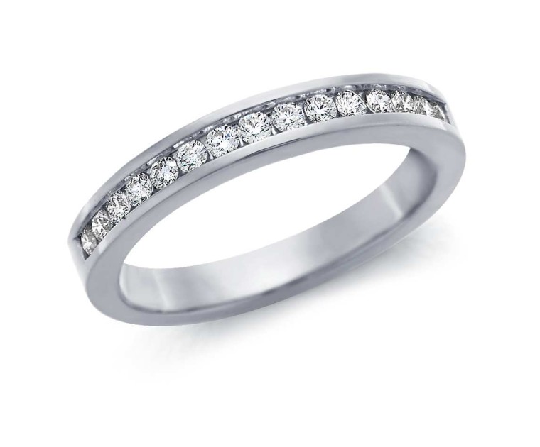 Original Empire 0,24 ct DIAMANTBANDRING MIT MEHREREN DIAMANTEN