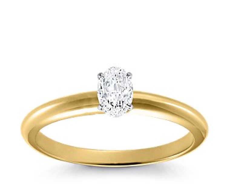 Original Empire 0,20 ct Diamantring in Gelbgold