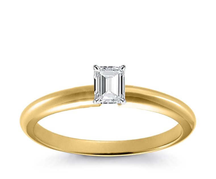 Original Empire 0,20 ct Diamantring in Gelbgold