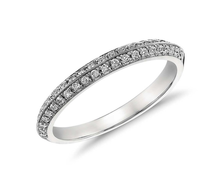 Original Empire 0,28 ct DIAMANTBANDRING MIT MEHREREN DIAMANTEN