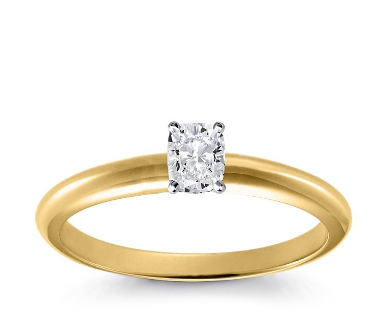 Original Empire 0,40 ct Diamantring in Gelbgold