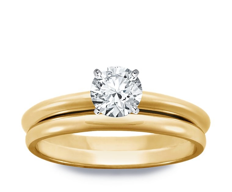 Original Empire 0,70 ct Diamantring in Gelbgold