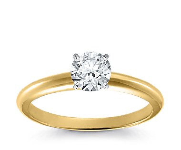 Original Empire 0,70 ct Diamantring in Gelbgold