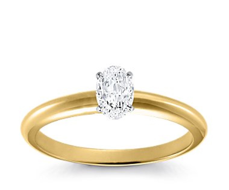 Original Empire 0,70 ct Diamantring in Gelbgold