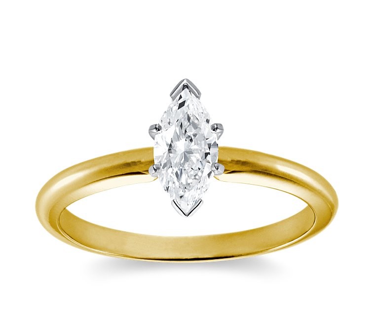 Original Empire 0,70 ct Diamantring in Gelbgold